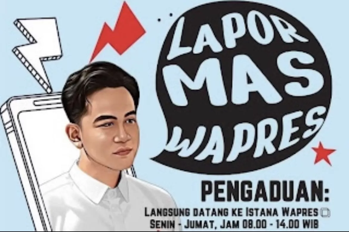 Poster Program Wapres RI Gibran terkait layanan pengaduan masyarakat. Begini pro kontra warganet di medsos. (Instagram.com/@gibran_rakabuming)