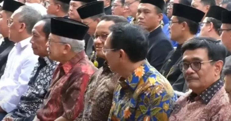 Keakraban Ahok dan Anies dalam acara Bentang Harapan JakASA (screenshot YouTube Kompas TV) 