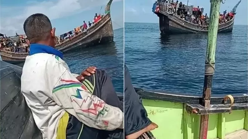 Viral! Beredar Video Nelayan Aceh Halau Kapal Etnis Rohingya yang Hendak  Berlabuh, Warganet: TNI AL Kemana? - Radar Jogja