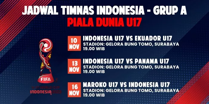 Tiga Hari Lagi, Indonesia Memulai Mimpi Di Piala Dunia U17 2023: Catat ...