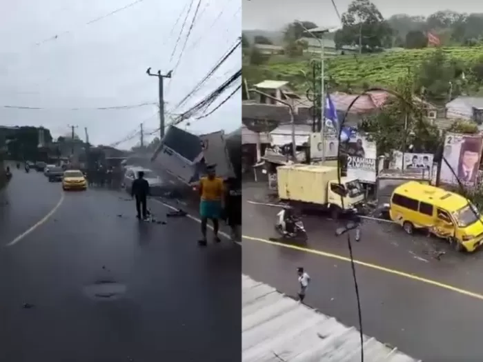 Begini Kesaksian Warga Soal KRONOLOGI Kecelakaan Beruntun Di Jalur ...