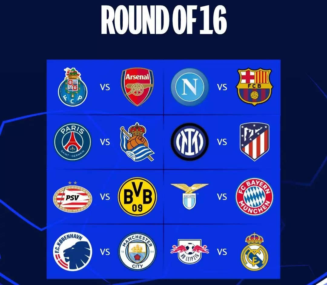 Hasil Drawing 16 Besar Liga Champions 2023/2024: FC Copenhagen Tantang ...