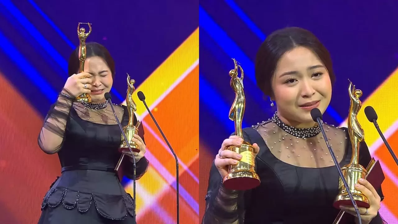 Bernadya Nangis Di Panggung AMI Awards 2024 Usai Raih Tiga Penghargaan ...