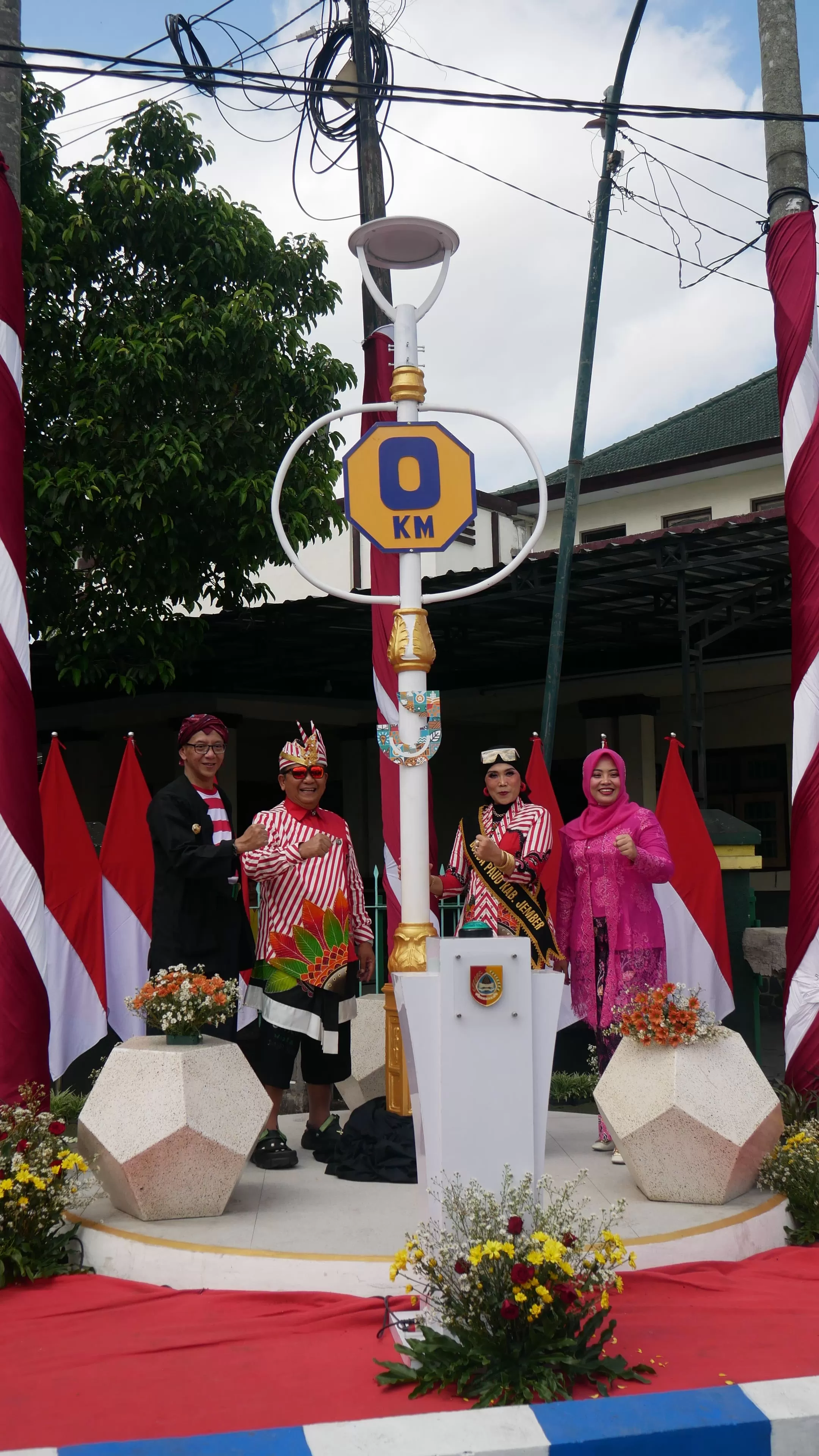 Kota Jember Ada Tugu Kilometer Simbol Sejarah Bumi Pandalungan