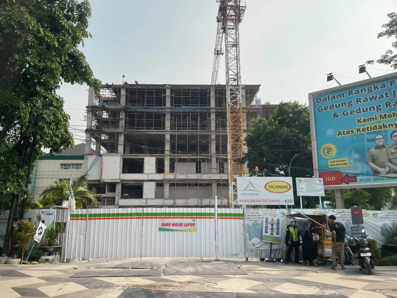 Pembangunan Tahap 1 Gedung Baru RSUD Ibnu Sina Ditarget Selesai Akhir ...