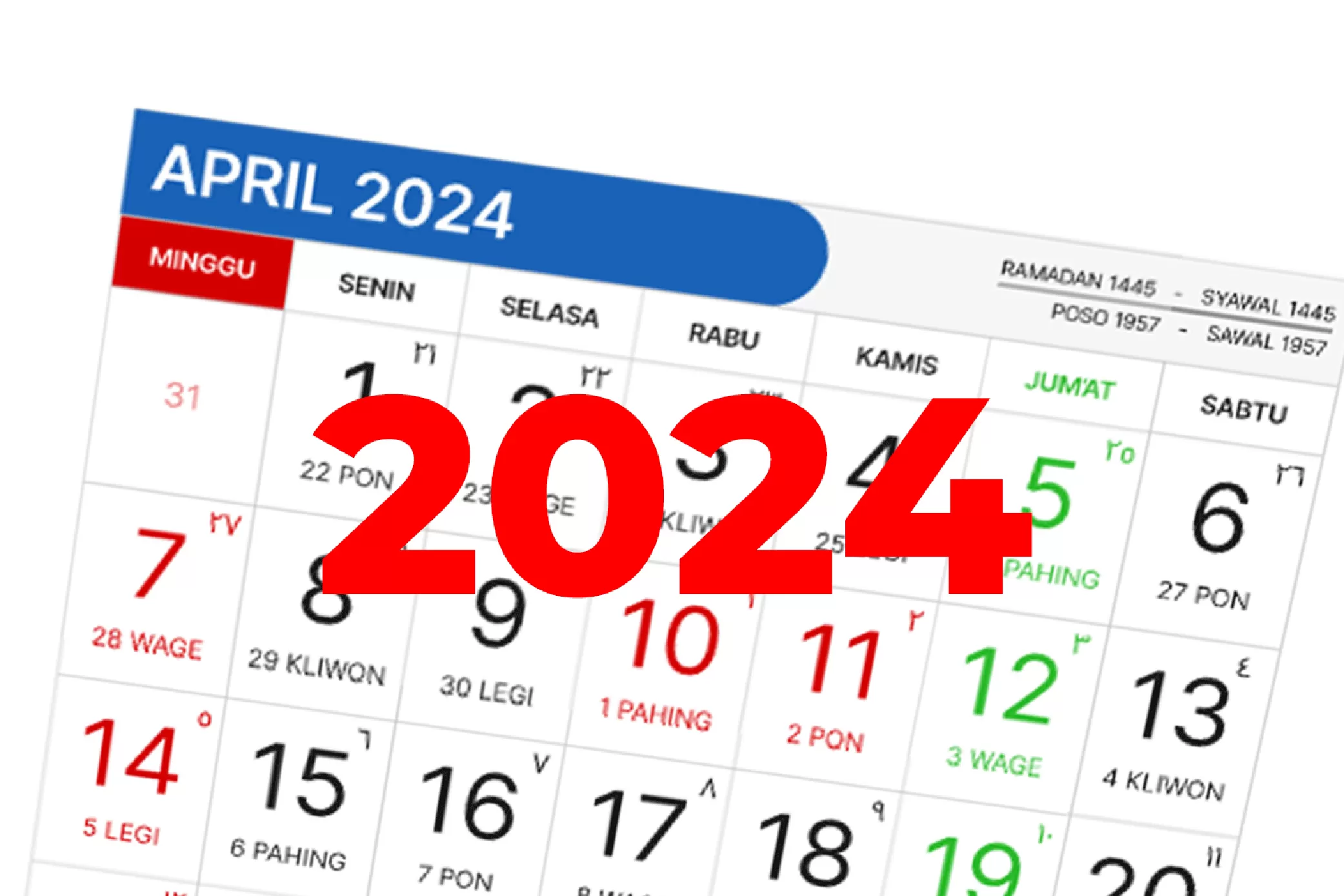 Ada 27 Hari Libur Selama 2024 April Terbanyak Tanggal Merah Berikut   April 2024 3150975857 