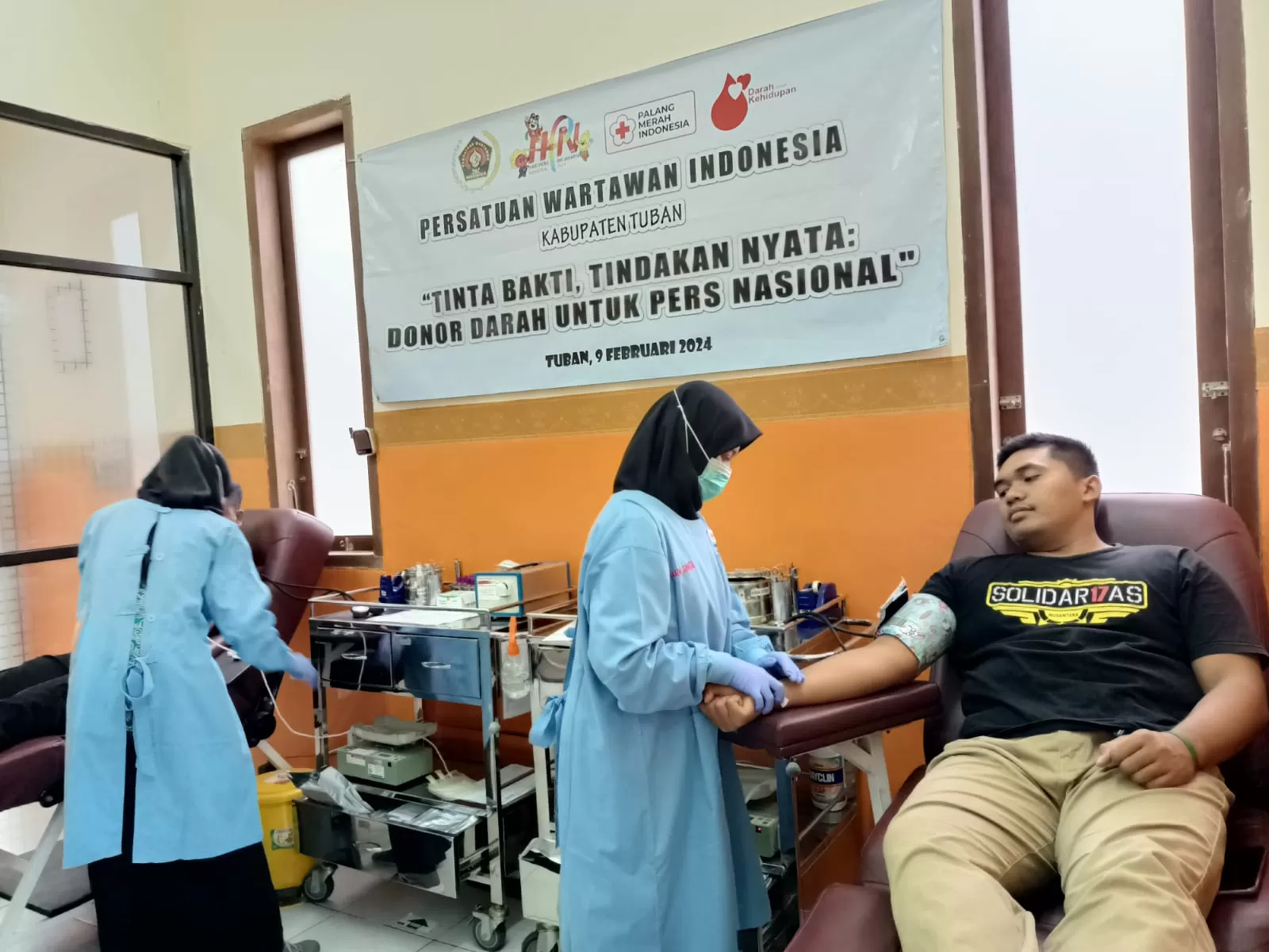 PWI Tuban Gelar Tasyakuran Dan Donor Darah Rangkaian Dari Peringatan HPN Radar Tuban