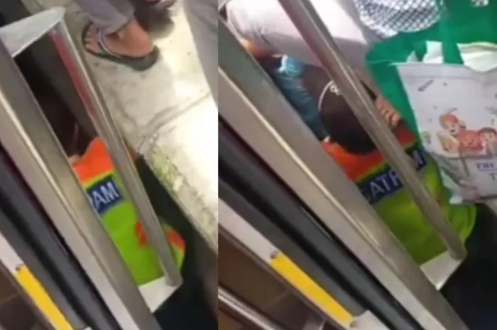 Viral Satpam Evakuasi Bocah Terjatuh di Celah Peron KRL Stasiun Manggarai -  Indozone News