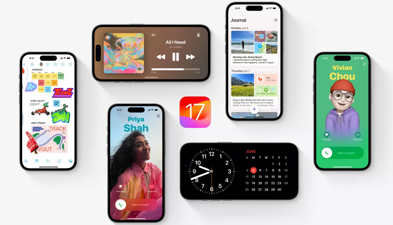 iOS 17 kini tersedia untuk diunduh. (Apple)