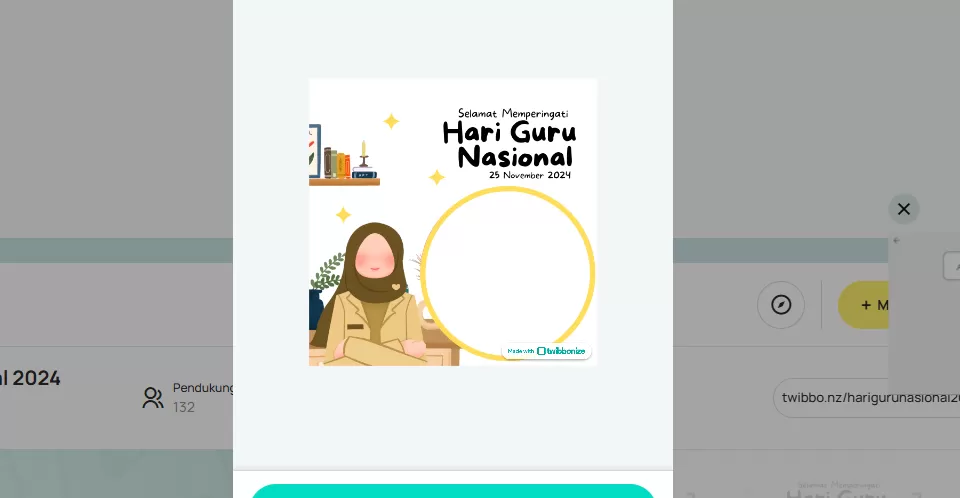 Link Twibbon Memperingati Hari Guru Nasional November Desain Estetik Dan Keren Untuk