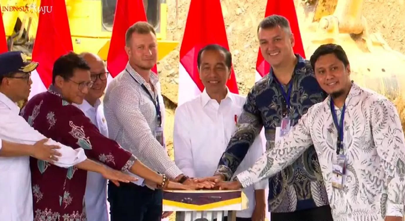  Presiden Joko WIdodo Dalam Groundbreaking Magnum Resort Nusantara IKN (Instagram@ikn_id)