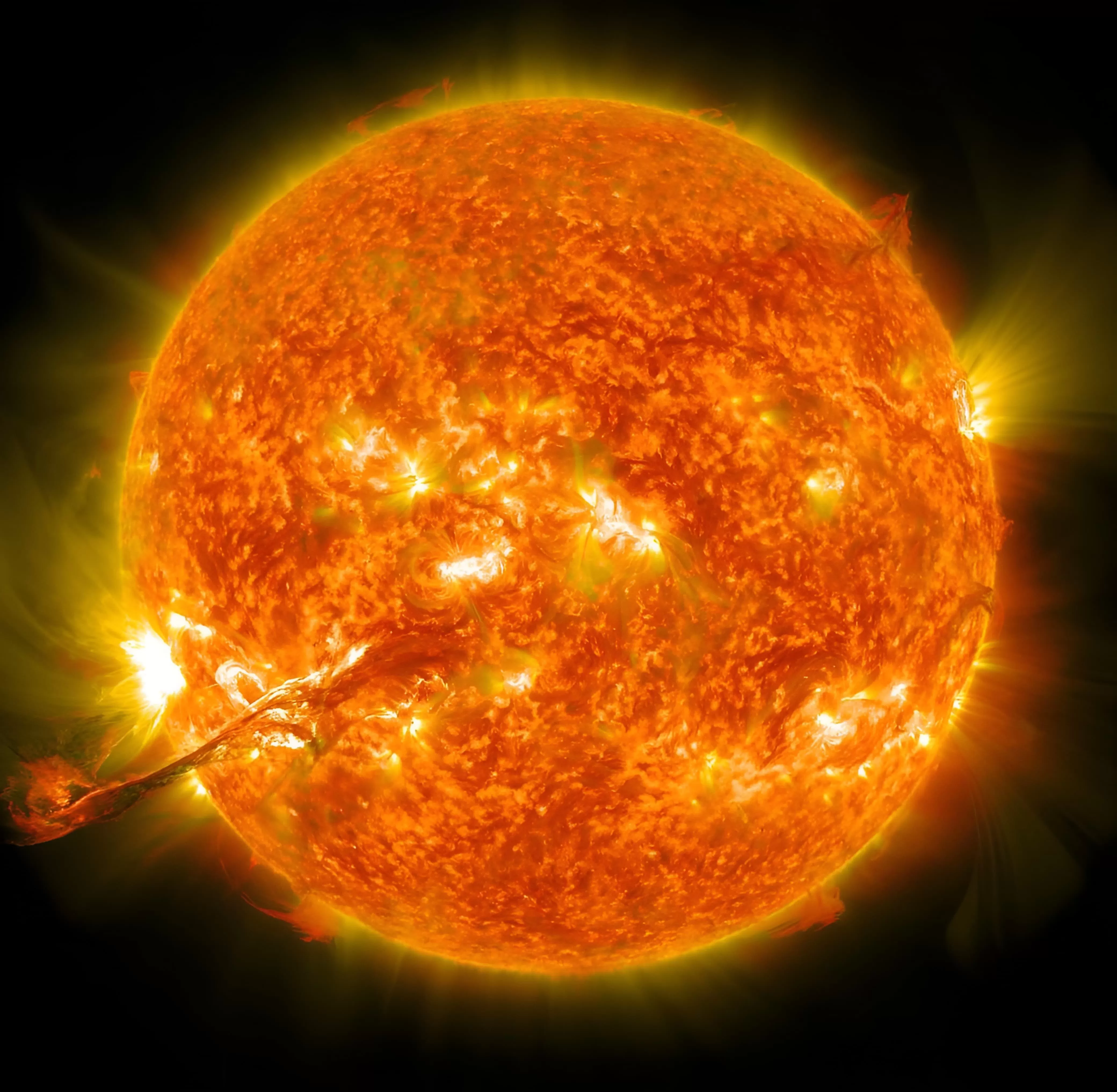 PAKAI AI: Teknologi baru NASA yang bisa prediksi potensi kiamat bumi dari badai Matahari. (Foto: Dok. NASA)
