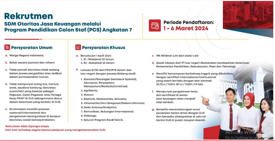 Inilah Loker Untuk Lulusan S1 Manajemen Bisnis Dari OJK, Yuk Ikuti ...