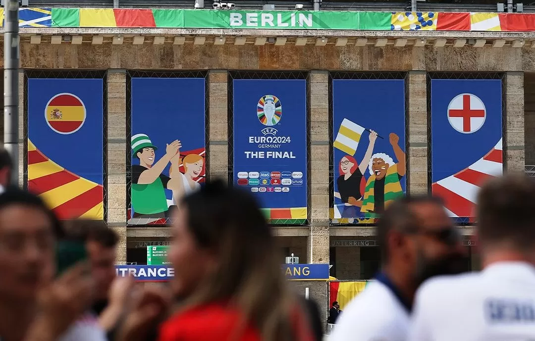 Suasana final Euro 2024 Spanyol vs Inggris (UEFA)