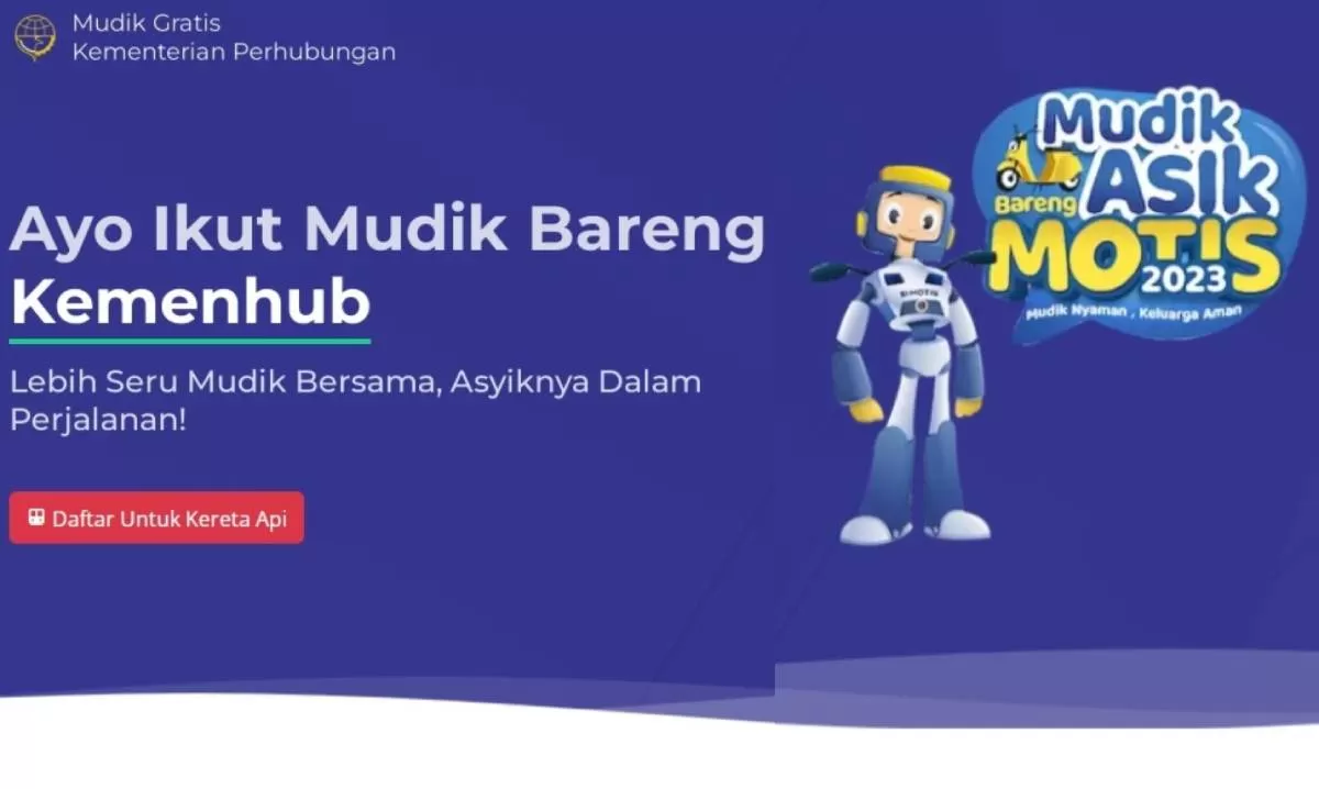 Mudik Gratis 2023 Kemenhub Dengan Kereta Api Bisa Bawa Sepeda Motor ...