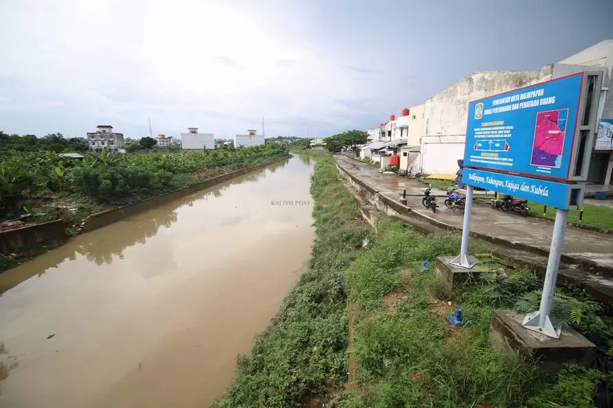 Kawasan Sungai Ampal, yang kerap banjir.