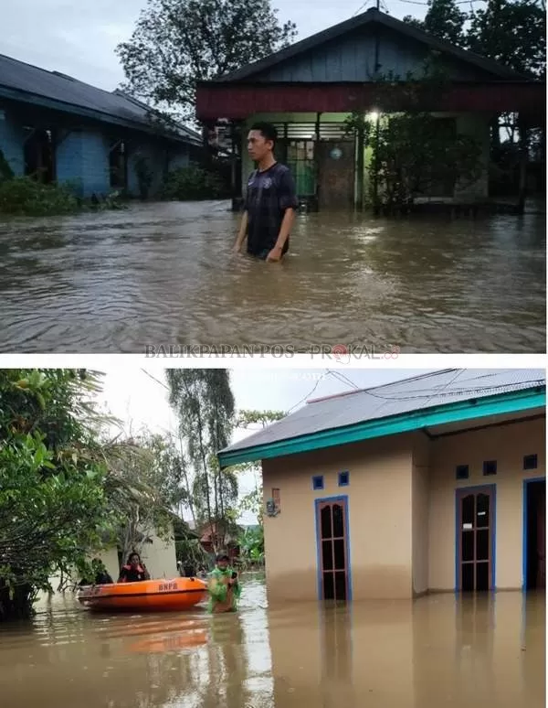 BANJIR: Penyebab terjadinya banjir beberapa waktu di kawasan Rawasari, karena kurangnya ruang terbuka hijau.(Foto/tomi/Paser Pos)