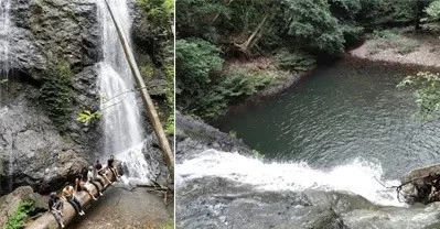 AKSES: Objek wisata Air Terjun Doyam Seriam yang berada di Desa Modang, Kecamatan Kuaro menjadi tujuan wisata alam di Kabupaten Paser.(IST)