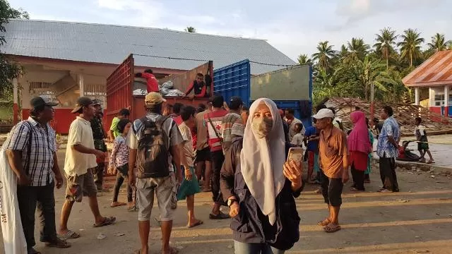 TANPA PAMRIH: Nurdahlia salah seorang relawan P[MI Berau yang pernah bertugas jadi relawan di Palu, Sulawesi Tengah, saat terjadi bencana alam beberapa tahun lalu.