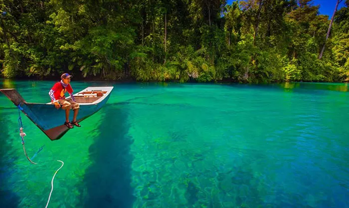 MULAI DIBUKA: Saat ini sejumlah objek wisata telah dibuka, seperti Danau Labuan Cermin di Kecamatan Bidukbiduk. Pemkab Berau telah menyusun SOP pariwisata untuk menerapkan protokol kesehatan.
