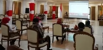 MUNAS: Dekranasda Kabupaten Berau mengikuti musyawarah nasional (Munas) Dekranas 2020 secara online, Rabu (19/8) lalu.