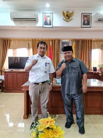 BERSINERGI: Kepala KUPP Tanjung Redeb Hotman Siagian saat bersilaturahmi dengan Ketua DPRD Berau Madri Pani, Selasa (20/10) lalu.