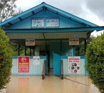 BANJIR: Saat musim penghujan, RT 7 dan 10 Kelurahan Gunung Tabur kerap kebanjiran karena sungai yang meluap.