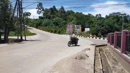 CEGAH KECELAKAAN: Pencegahan kecelakaan lalu lintas di simpang Jalan Prapatan-Sultan Agung menjadi salah satu yang dinilai penting dalam musrenbang di Kelurahan Sei Bedungun.