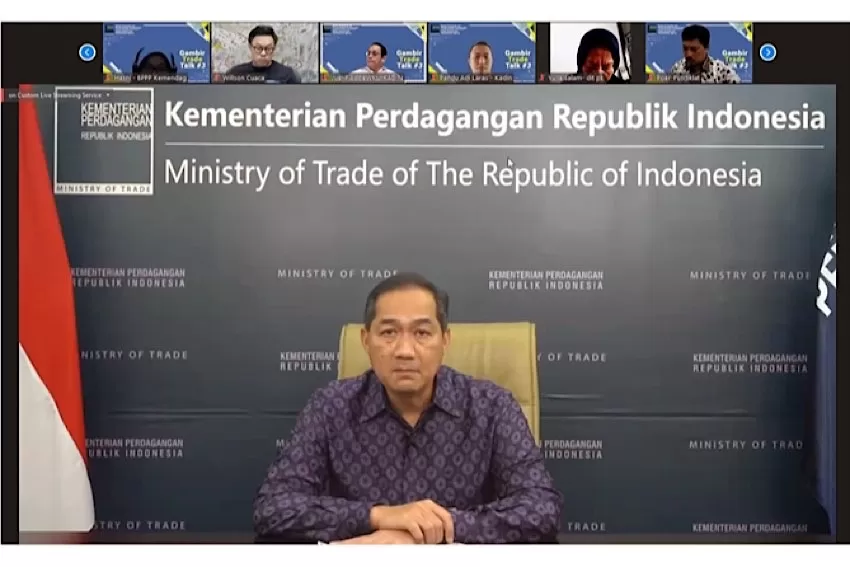 CAPTION :Kementerian Perdagangan menggelar webinar dialog kebijakan “Gambir Trade Talk ke-3” yang mengangkat tema “Transformasi Ekonomi Digital: Kesiapan Indonesia