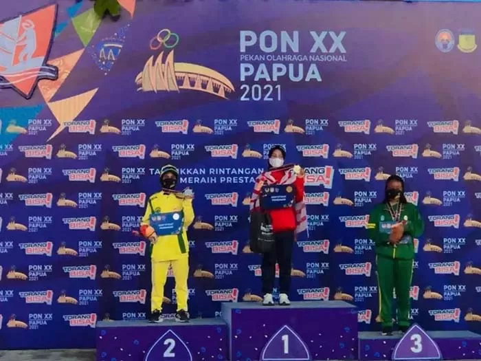 BERJIBAKU: Atlet-atlet andalan Bumi Batiwakkal berhasil kembali menambah  medali untuk kontingen Kaltim di ajang PON XX Papua, kemarin.