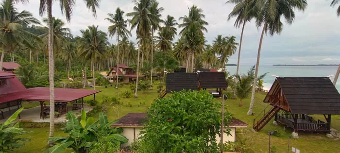 BUTUH WIFI: Objek wisata pantai dan hutan di Kampung Teluk Sumbang, Bidukbiduk, menjadi salah satu daerah wisata yang selama ini belum didukung jaringan telekomunikasi.