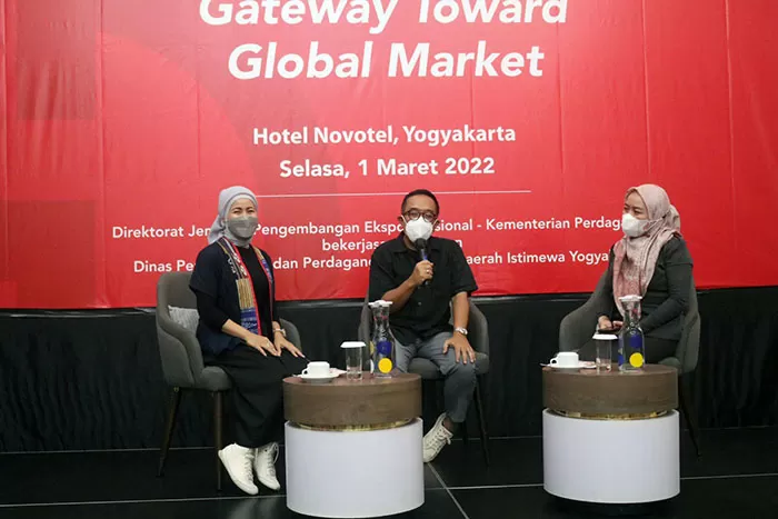 Dirjen Pengembangan Ekspor Nasional, Didi Sumedi membuka Sosialisasi Good Design Indonesia (GDI) 2022 yang digelar di secara hibrida dari Yogyakarta pada Selasa (1/3/2022).