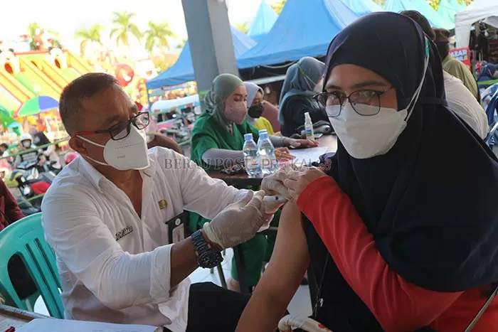 MASIH RENDAH: Jumlah masyarakat yang telah menjalani vaksin booster di Kabupaten Berau masih tergolong rendah.