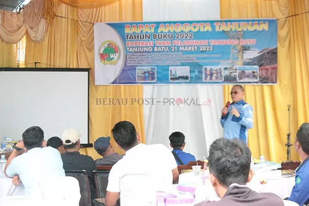 RUTIN: Koperasi TKBM Pelabuhan Tanjung Batu melaksanakan Rapat Anggota Tahunan (RAT) tahun buku 2022.