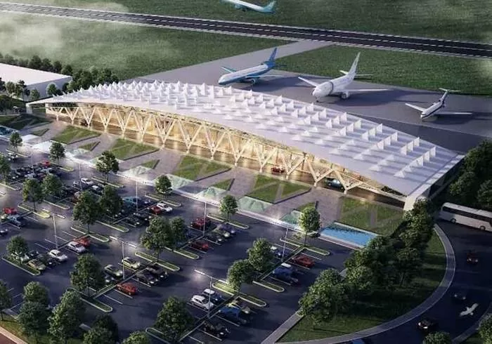 BANDARA SUKADANA: Desain Bandara Sukadana berdasarkan apa yang tergambarkan di halaman jejaring facebook milik akun Arsitek Cinta Budaya.