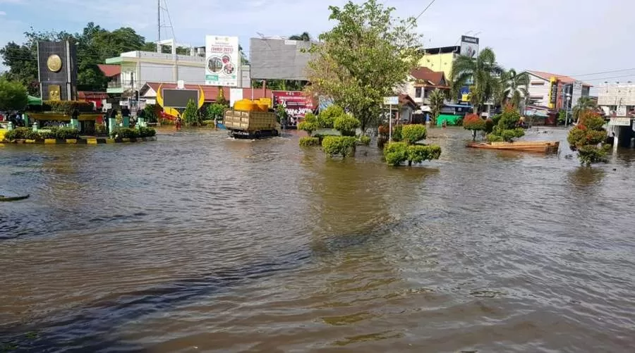 Banjir di Sintang.
