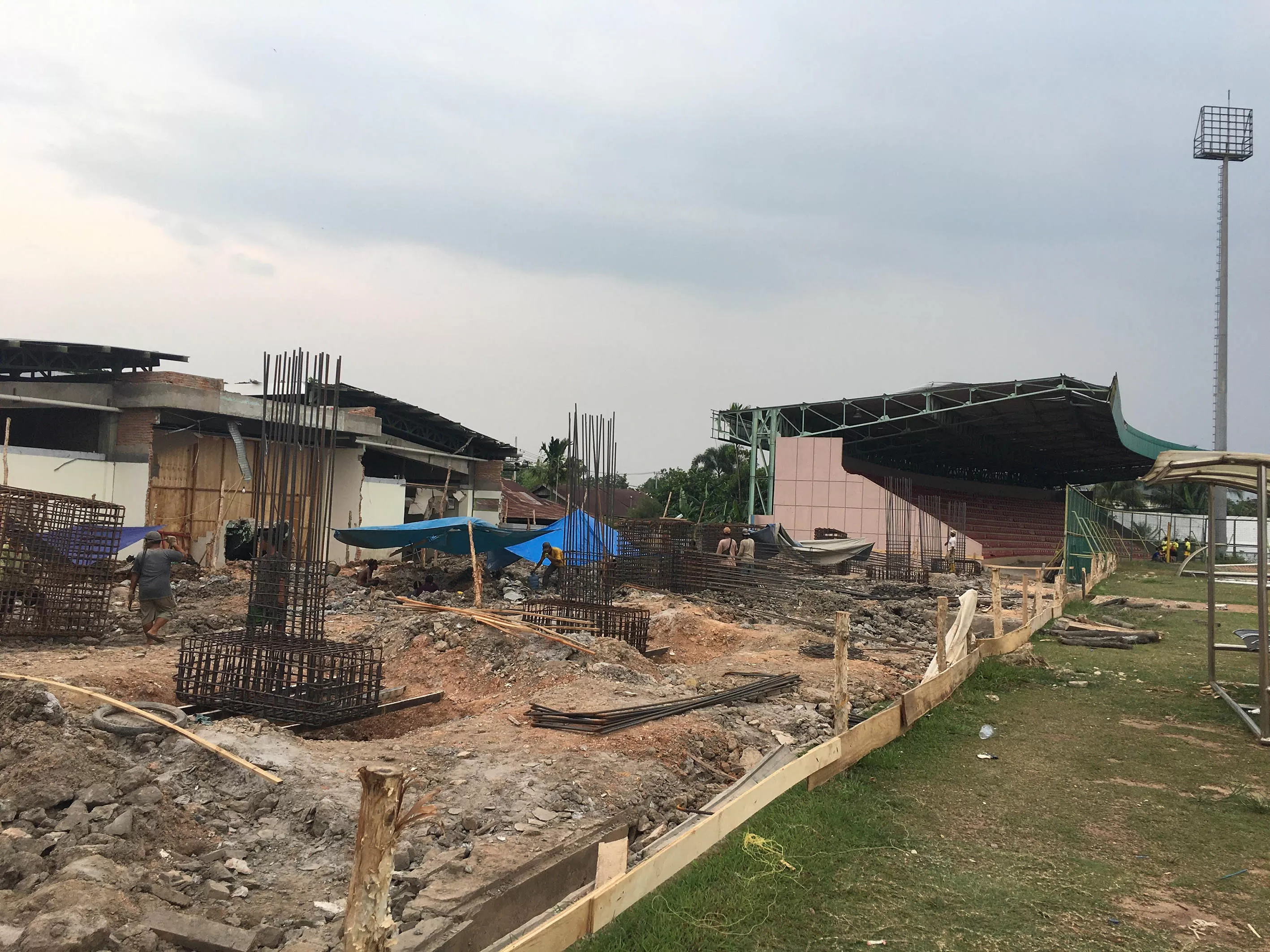 MASUK PRIORITAS: Renovasi Stadion 17 Mei Banjarmasin salah satu pembangunan lanjutan dari tahun sebelumnya. | DOK/RADAR BANJARMASIN