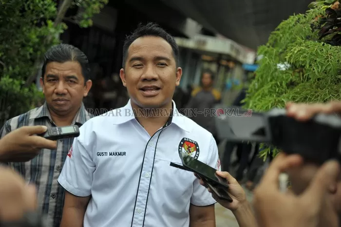 Komisioner KPU Banjarmasin, Gusti Makmur.