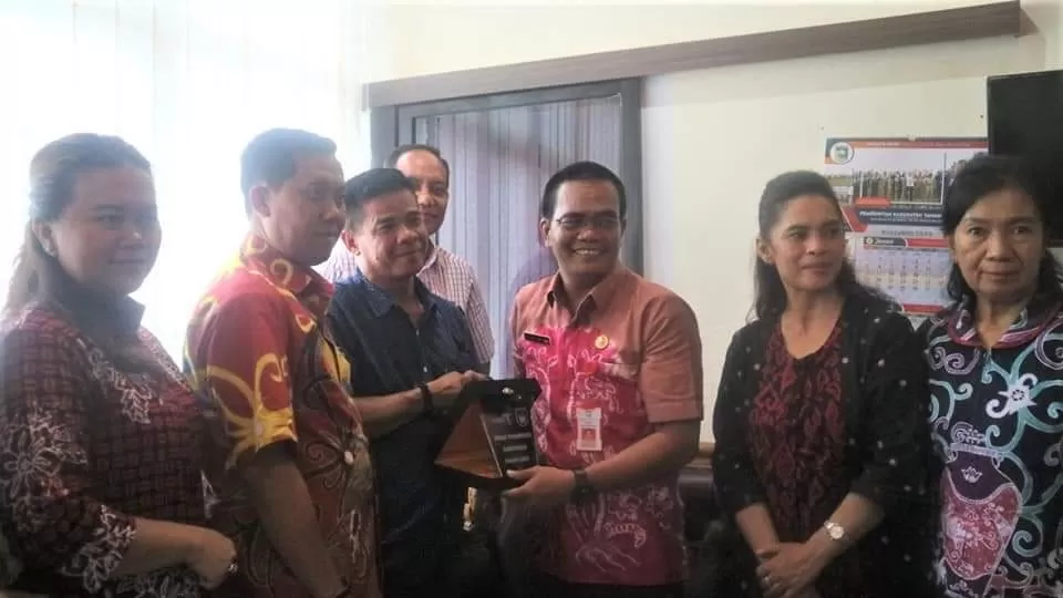 KUNKER: Kadis Pariwisata Ismail Fahmi menerima kunjungan dari anggota Komisi C DPRD Kota Palangkaraya.