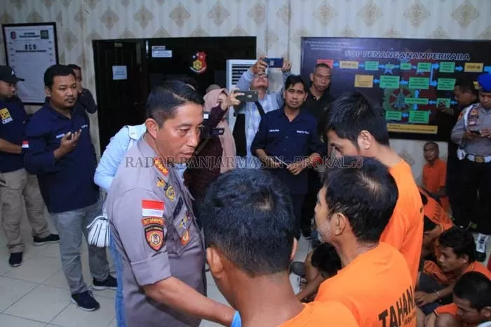 TARGET PRIORITAS: Kapolresta Banjarmasin,  Kombes Pol Rachmat Hendrawan berjanji akan menindak tegas para pelaku kejahatan konvensional seperti pencuri kendaraan bermotor (curanmor).