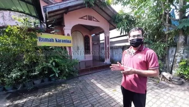 SOLIDARITAS: Rumah karantina yang disediakan warga Jalan Batu Benawa bagi mereka yang diduga terinfeksi virus. | FOTO: WAHYU RAMADHAN/RADAR BANJARMASIN