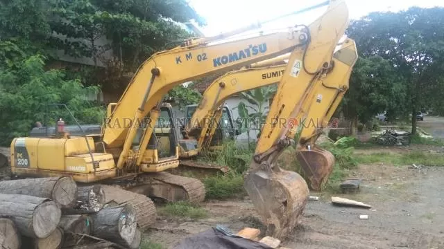 PENAMBANG NAKAL: Alat berat yang disita dari tambang ilegal di Piani, Rantau. | DOK/RADAR BANJARMASIN