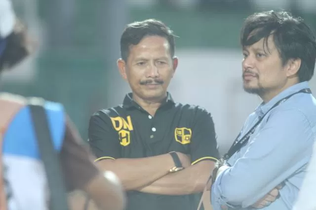 PATUH: Pelatih Barito Putera Djajang Nurjaman menyerahkan sepenuhnya keputusan kepada manajemen terkait kelanjutan Liga 1 2020.