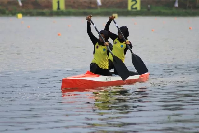 BAHAN EVALUASI: Kejurprov Dayung Senior-Junior Kalsel 2020 dilaksanakan di Sungai Awang Banjarmasin, Selasa (1/9) ini.