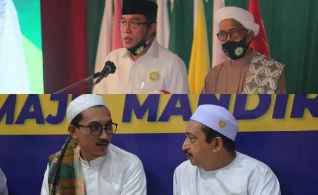 WARNA TERSENDIRI: Pasangan kandidat jalur parpol di Kabupaten Banjar. H Saidi - Habib Idrus (bawah) dan H Rusli - HM Fadhlan (atas).