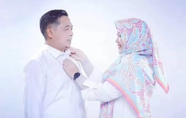 MESRA: Wasilah dan suaminya, Wali Kota Banjarmasin Ibnu Sina.