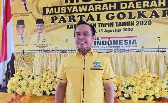 WAWANCARA: Ketua DPRD Tapin Yamani juga sebagai Ketua DPD Golkar Tapin. | Foto: Rasidi Fadli/Radar Banjarmasin