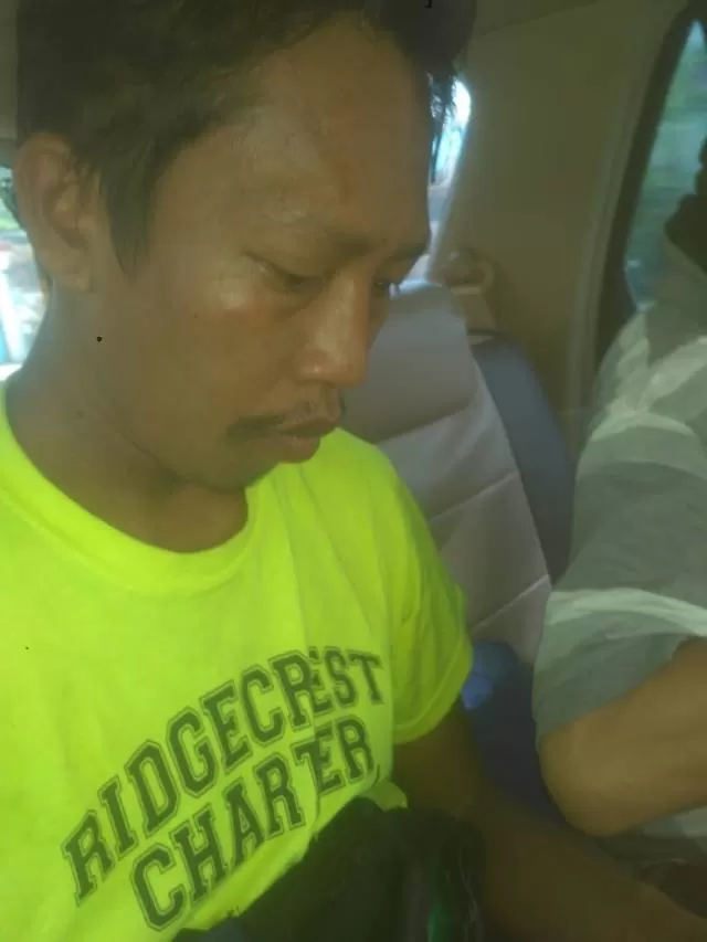 GAGAL: Muslim Anwar, 30 tahun, diamankan ke Mapolsek Banjarmasin Tengah. Setelah aksi pencurian sepeda motor yang gagal. | FOTO: SEKURITI RS FOR RADAR BANJARMASIN