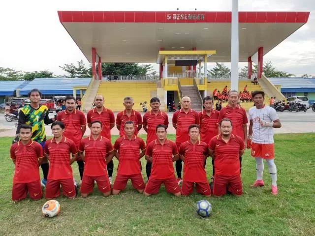 BERSUA KEMBALI: Kalsel Allstar akan bertanding dengan tim sepak bola Pemkab Tala, dalam waktu dekat.