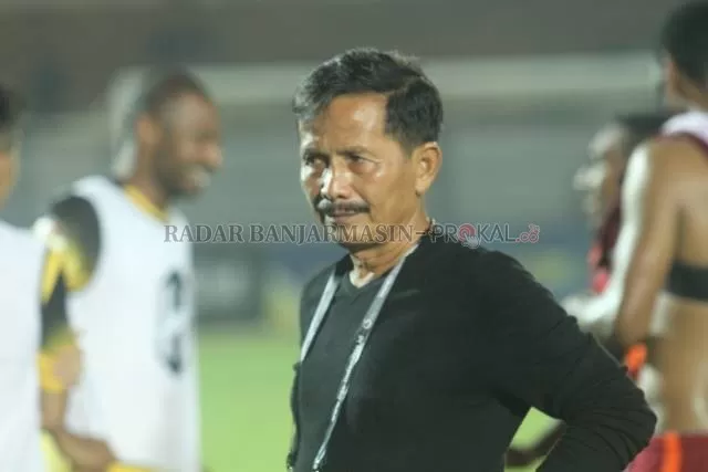 JAGA IZIN: Pelatih Barito Putera Djajang Nurjaman tidak ingin ada pelanggaran protokol kesehatan di turnamen pramusim Piala Menpora.